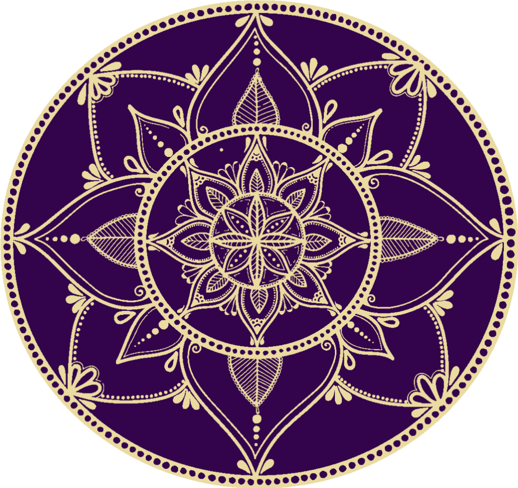 Purple and Gold Mandala