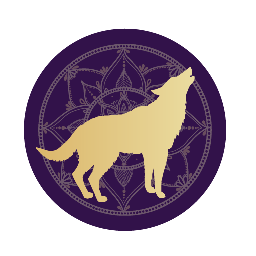 Wolf mandala icon